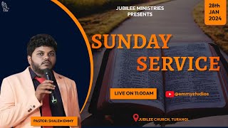 అంశం: మెలకువగా ఉండుడి || SUNDAY SERVICE (28.01.24) || MESSAGE BY SHALEM EMMY ||