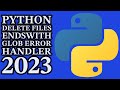 Python Programming - TWO SIMPLE METHODS - Delete Files + Error Handler 2023