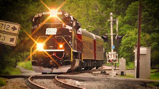 NS Office Car Special Train led by Penn Central Heritage Unit #1073