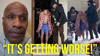 WATCH ICE DRAG Elderly Hmong Man, UNDRESSED IN THE SNOW