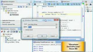 Oracle JDeveloper - Introducing Parameters Using Refactoring