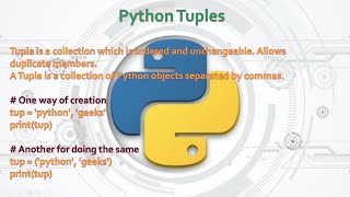 23.Complete Python Basics for Automation - Python Tuples