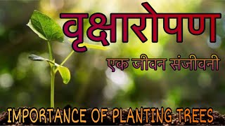 वृक्षारोपण -एक जीवन संजीवनी IMPORTANCE OF PLANTING TREES।Ped paudho ki Mahatvata।