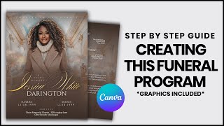 How to Design a Stunning Funeral Program in Canva | Easy & Elegant Templates 2024