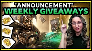 💥 GIVEAWAYS Every Summoning Livestream 💥 Let's PARTY! ✤ Watcher of Realms