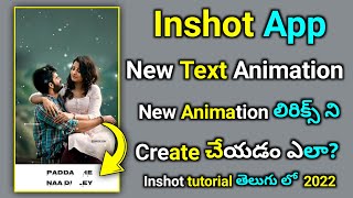 How to create Lyrical Videos in Inshot App Telugu|Lyrics Video Ending In Inshot App|Inshot lyric
