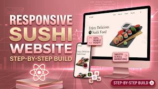 🍣 React JS Sushi Website | Dark/Light Theme Toggle + Smooth Hover Effects | Free Source Code 🚀