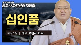 십인품(자광스님:대구 보현사)통도사화엄산림법회38회 전체풀영상