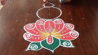 Varalakshmi Vratham Special Kalasam Muggulu | Varalakshmi Nombu Kolam 2022 | Lakshmi Pooja Rangoli