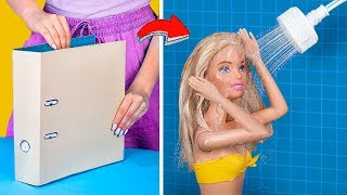 Bebekler Oynamak için Asla Geç Değildir / Okul Malzemelerinden 7 Kendin Yap Tarzı Barbie Mobilyası