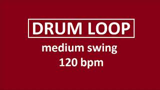 Simple medium swing 120 BPM drum loop