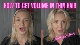 How to Style Thin, Fine Hair for Maximum Volume | Step-by-Step Tutorial