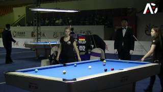 2014 Women 9-Ball WC - Ina Kaplan v 吳芷婷 Zhi Ting Wu