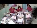 Maternity centre staff rush to secure babies in cots during Taiwan earthquake