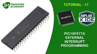 External interrupt programming in PIC16F877A microcontroller
