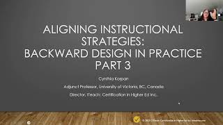 Backward Design Part 3: Aligning Instructional Strategies