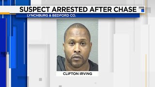 Suspect in custody after leading police on car chase through Lynchburg, Bedford County