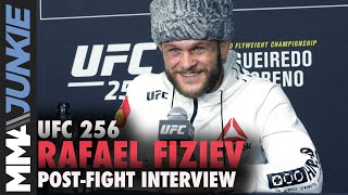Rafael Fiziev reacts to Conor McGregor's praise of KO win | UFC 256 post-fight interview