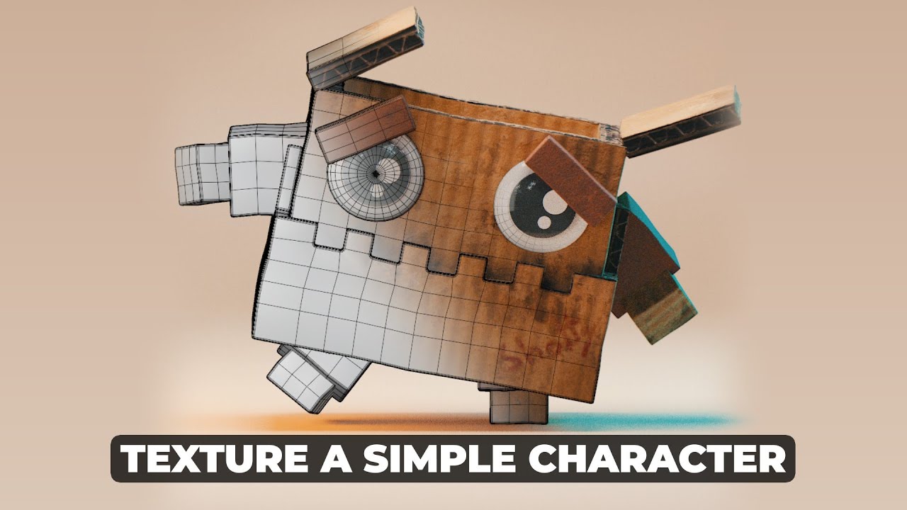 Texturing Simple Characters Blender 3d Character Course Youtube