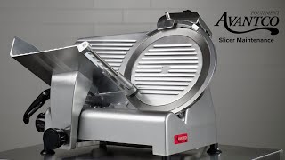 Avantco Slicers Cleaning and Maintenance