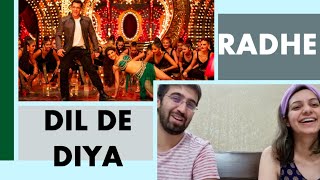 Dil De Diya Reaction Video - Radhe |Salman Khan, Jacqueline Fernandez |Himesh Reshammiya