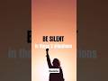 Be Silent in these 3 situations #motivation #lifelesson #growth #maturity #fyp #shortvideo