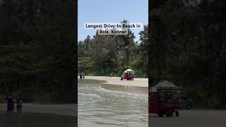 Longest Drive-In Beach in Asia #kannur #kerala #driveinbeach #travel #travelvlog