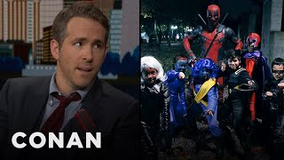 Ryan Reynolds Saw A Ton Of Deadpools This Halloween | CONAN on TBS
