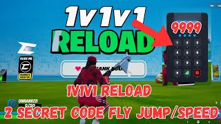 1V1V1 RELOAD ALL SECRET CODE , The SPEED secret code in 1v1v1 reload AND FLY JUMP CODE TUTORIAL