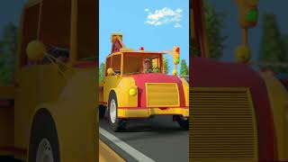 The Tow Truck Wheels go Round and Round #trending #popular #viral #shorts #ytshorts #cartoon