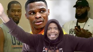 WOW NOBODY INVITED ME!? DURANT, WESTBROOK, HARDEN, w/ LEBRON WATCHING AT RICO HINES!