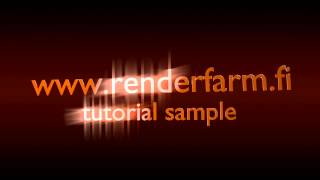 'Renderfarm.fi tutorial's result'
