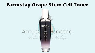 Farmstay Grape Stem Cell Toner Reiew| Korean Skincare Products