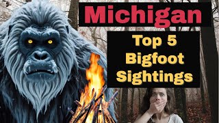 Top 5 Michigan Bigfoot Sightings! Creepy, Hominid Creatures Haunt the deep woods and dark swamps.