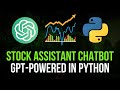 Financial Stock Assistant Chatbot with ChatGPT in Python