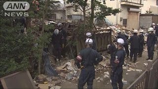 住宅が突然・・・倒壊　住民と連絡取れず警察などが捜索(16/09/26)