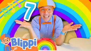 Count the Colors in the Rainbow in Blippi's BRAND NEW Numbers Song | Kids Educational Counting Songs