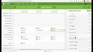 PCO Scheduling Matrix 2023