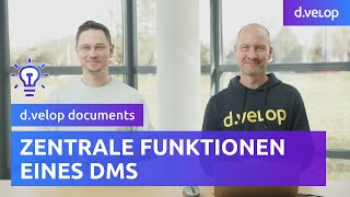 Document management system: Central DMS functions at a glance