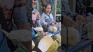 Awesome! Fresh coconut cutting skills #coconut #skills #shorts #streetfood