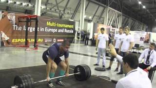 832 lbs @ 220 Raw Deadlift - Alexander Obukhovich (377.5@100kgs)