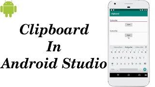 Clipboard in Android Studio | Copy Paste in Android Studio
