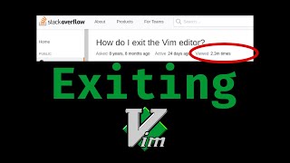 How do I exit the Vim Editor??