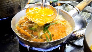 【神戸】大衆そば屋の極みカツ丼！衝撃の特大海老天まで飛び出す迫力満点の蕎麦屋に密着丨Traditional SOBA Noodles and KATSUDON (Pork Cutlet)