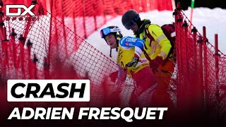Alpine Ski Adrien Fresquet huge crash at Bormio | Downhill | 2022 🇮🇹