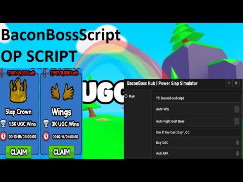 [FREE UGC] Power Slap Simulator OP SCRIPT (AUTO UGC TOKEN)