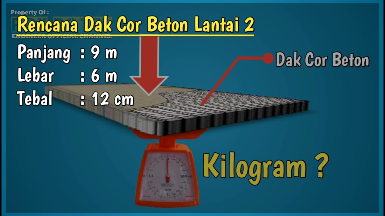 Cara Menghitung Berat Dak Beton - YouTube