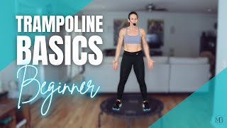 Trampoline Basics 15 MIN Rebounder Workout | Beginner Cardio