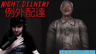 AMAAAZZING HORROR GAME || Night Delivery | 例外配達 || Full Playthrough Both Endings