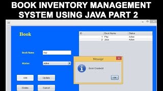 Book inventory management System Using Java Part 2